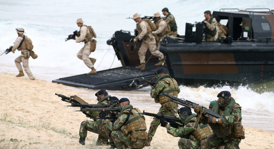 Soldados de la OTAN en maniobras