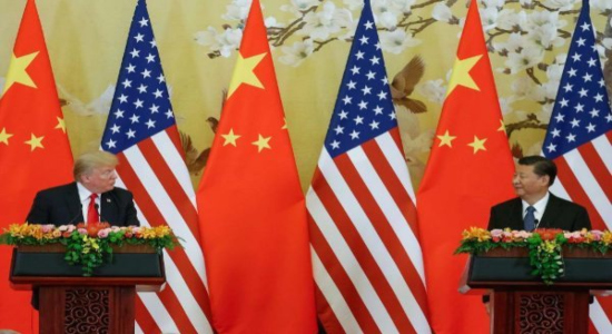 Trump junto a Xi Jinping