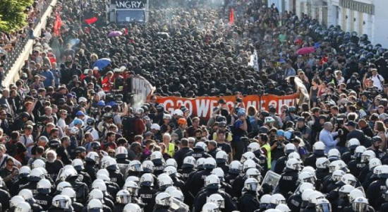 La manifestación contra el G20 en Hamburgo del pasado julio de 2017