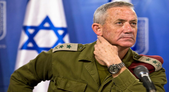 Benni Gantz, principal opositor de Netanyahu.