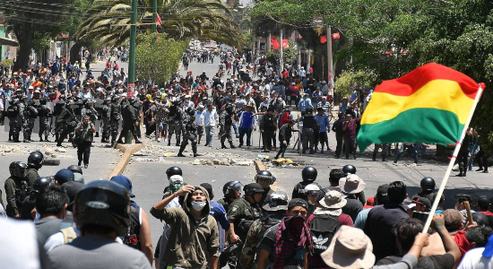 Protesta en Bolivia