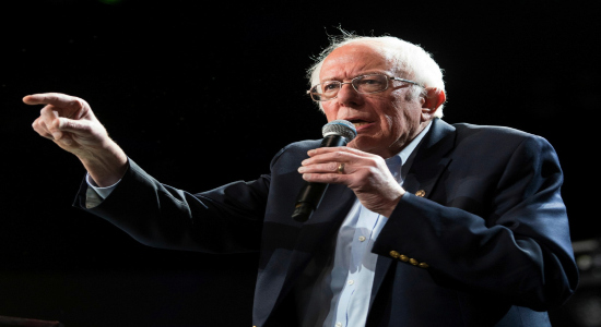 El senador Bernard Sanders, del Partido Demócrata. 