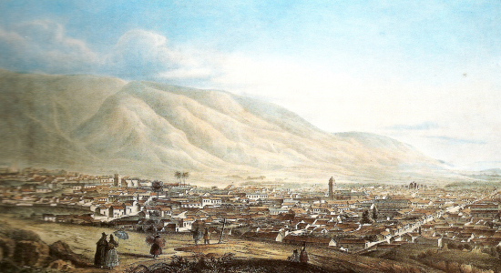 Cuadro de la Caracas colonial