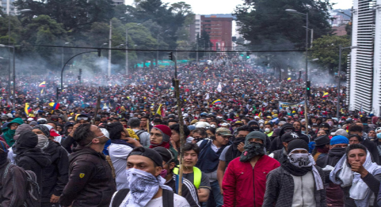 Protesta en Ecuador