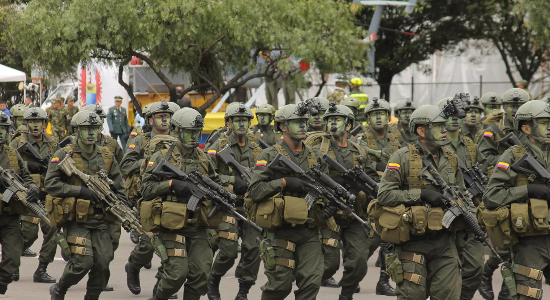 Miembros de la policía nacional de Colombia
