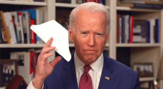  El presidente de los Estados Unidos, Joe Biden, desde su casa (Foto: ABC News) 