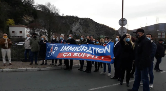 Manifestación antimigrantes