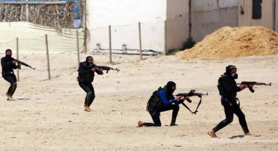 Milicianos palestinos