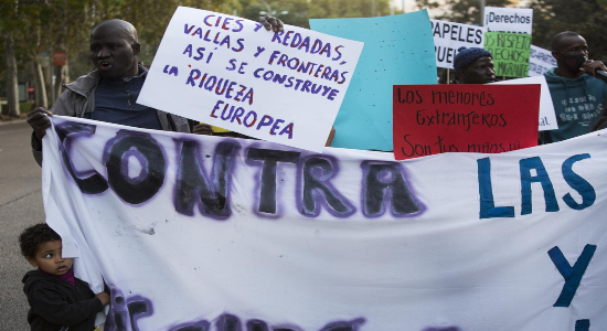 Manifestación antirracista. Elvira Megías 