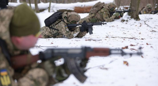 Civiles reciben entrenamiento militar en Kiev, el pasado sábado 22 de enero de 2022 (Foto: Sean Gallup / Getty Images) 