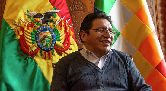 El vicecancilller de Bolivia, Freddy Mamani