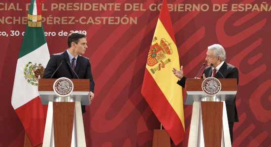Pedro Sánchez y Andrés Manuel López Obrador