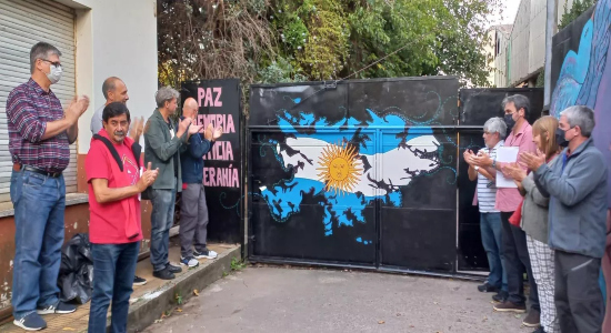 Militantes y veteranos argentinos © Foto : Facebook/Cecim La Plata