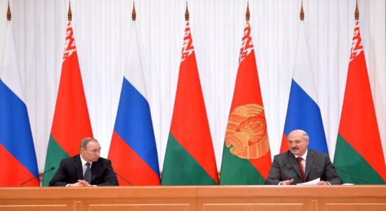 Putin y Lukashenko