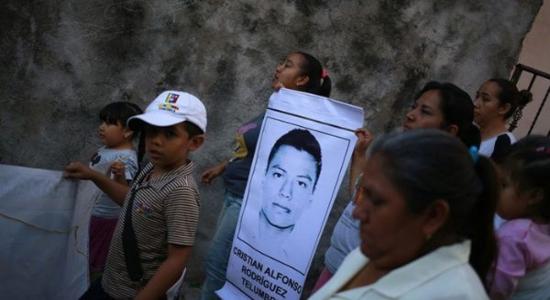 Protesta por los 43 jóvenes normalistas