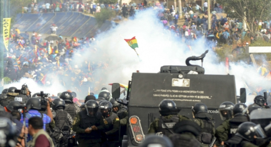 Protestas en Bolivia