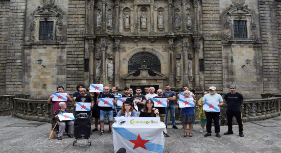 El 1 de julio la Audiencia Nacional, retiró definitivamente la acusación de pertenecer a la organización armada para nueve miembros de Causa Galiza. Foto: Causa Galiza