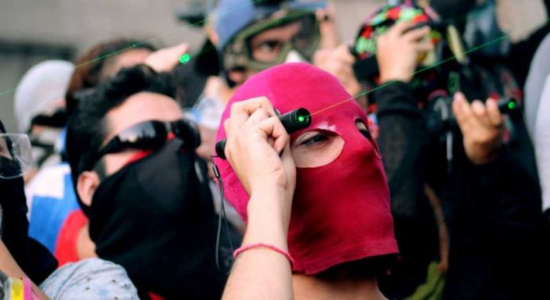 Manifestantes chilenos