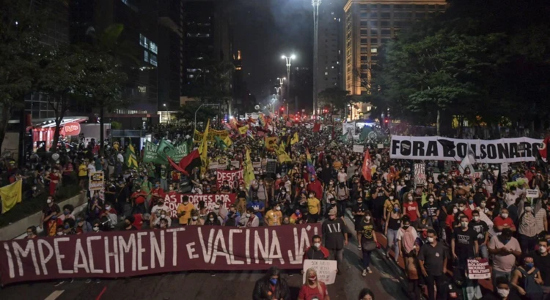 Manifestación en Brasil