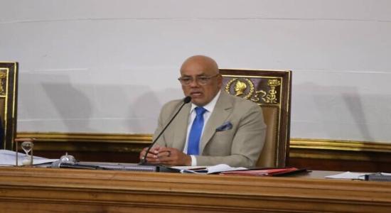 Presidente de la Asamblea Nacional, Jorge Rodríguez. Foto: Twitter Asamblea Nacional